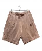 maison kitsuneメゾンキツネ）の古着「BOLD FOX HEAD PATCH OVERSIZE JOG SHORTS」｜ピンク