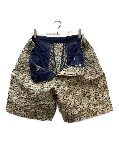BRU NA BOINNE（ブルーナボイン）BRU NA BOINNE (ブルーナボイン) ノット モバイル フラワー ショーツ ハーフ パンツ ベージュ サイズ:２XLの古着・服飾アイテム