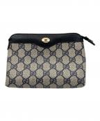 GUCCIグッチ）の古着「GG柄ポーチ」｜ベージュ