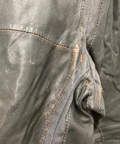 DIESEL（ディーゼル）DIESEL (ディーゼル) ラムレザーライダースジャケット ブラック サイズ:Ⅿの古着・服飾アイテム