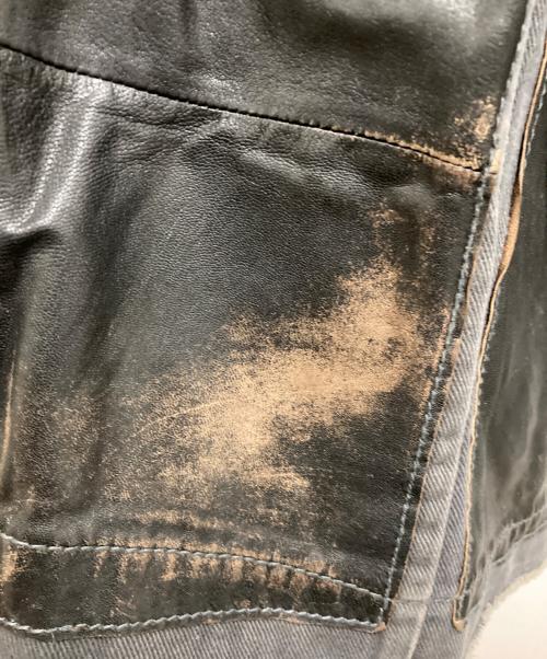 DIESEL（ディーゼル）DIESEL (ディーゼル) ラムレザーライダースジャケット ブラック サイズ:Ⅿの古着・服飾アイテム