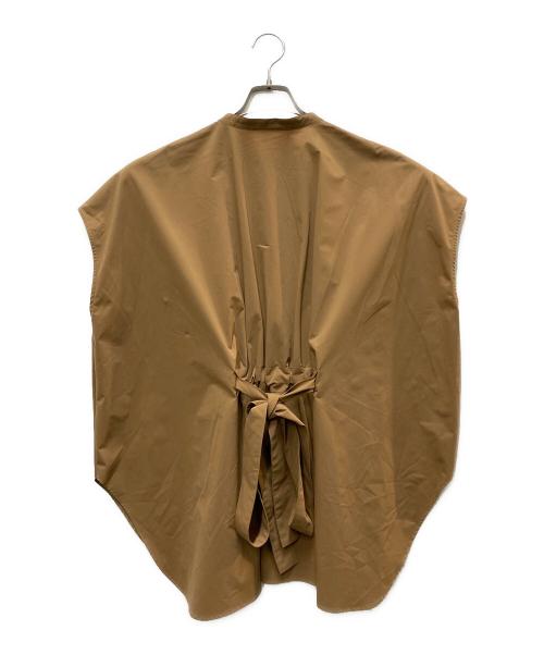 LE PHIL（ル フィル）LE PHIL (ル フィル) バックベルトノースリーブシャツ ブラウン サイズ:FREEの古着・服飾アイテム