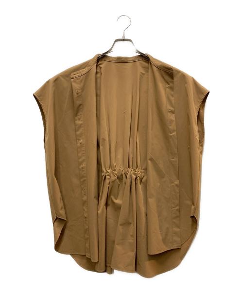 LE PHIL（ル フィル）LE PHIL (ル フィル) バックベルトノースリーブシャツ ブラウン サイズ:FREEの古着・服飾アイテム