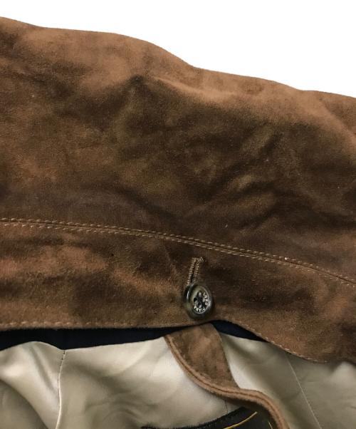 LORO PIANA（ロロピアーナ）LORO PIANA (ロロピアーナ) 襟スウェードナイロンステンカラーコート ネイビー サイズ:Sの古着・服飾アイテム