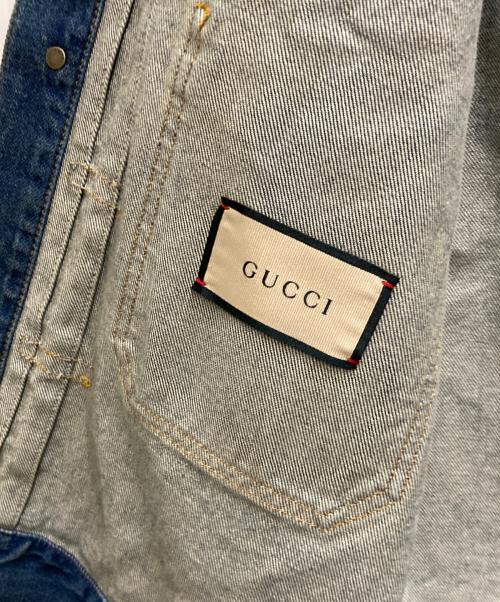 GUCCI（グッチ）GUCCI (グッチ) ホースビットポケットデニムジャケット インディゴ サイズ:48の古着・服飾アイテム