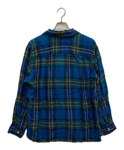 VINTAGE（ヴィンテージ）VINTAGE (ヴィンテージ) 60's オープンカラーシャツ ブルー サイズ:Lの古着・服飾アイテム