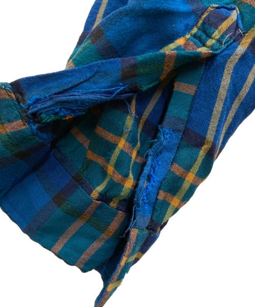 VINTAGE（ヴィンテージ）VINTAGE (ヴィンテージ) 60's オープンカラーシャツ ブルー サイズ:Lの古着・服飾アイテム