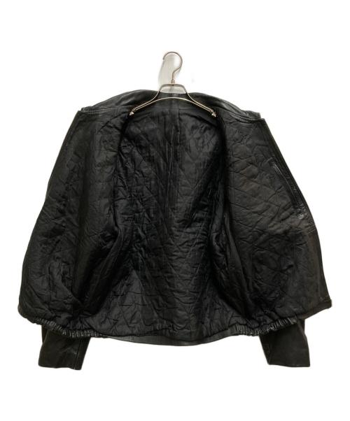 French Army（フランス軍）French Army (フレンチアーミー) 80’s～パイロットレザージャケット ブラック サイズ:52の古着・服飾アイテム