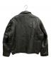 French Army (フレンチアーミー) 80’s～パイロットレザージャケット ブラック サイズ:52：25000円