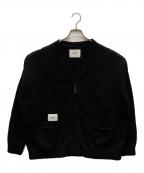 WTAPSダブルタップス）の古着「Palmer / Sweater カーディガン」｜ブラック