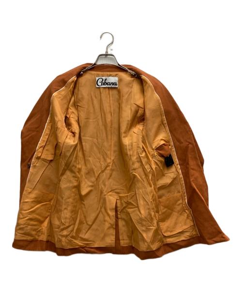 CABANA（カバナ）Cabana (カバナ) リネンダブルジャケット オレンジ サイズ:38の古着・服飾アイテム