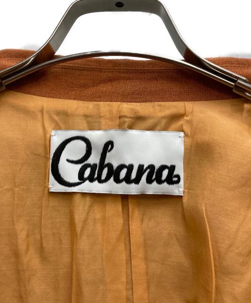 CABANA（カバナ）Cabana (カバナ) リネンダブルジャケット オレンジ サイズ:38の古着・服飾アイテム