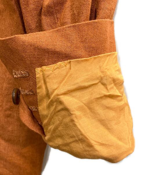 CABANA（カバナ）Cabana (カバナ) リネンダブルジャケット オレンジ サイズ:38の古着・服飾アイテム