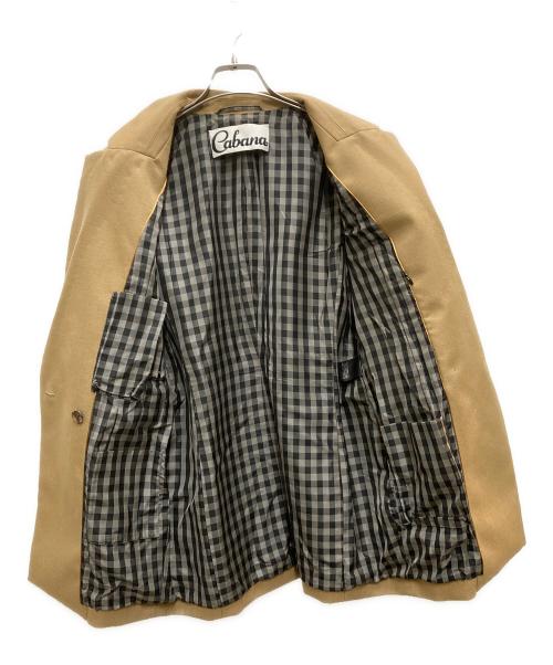 CABANA（カバナ）Cabana (カバナ) ウールボンディングダブルジャケット ベージュ サイズ:38の古着・服飾アイテム