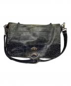 zanellatoザネラート）の古着「POSTINA クロコ型押し2wayバッグ」｜ネイビー