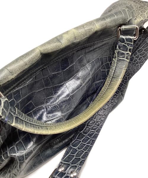 zanellato（ザネラート）ZANELLATO (ザネラート) POSTINA クロコ型押し2wayバッグ ネイビーの古着・服飾アイテム