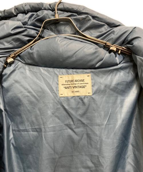 BEAMS（ビームス）BEAMS (ビームス) FUTURE ARCHIVE (フューチャー アーカイブ) DOWN HOODIE ブルー サイズ:XLの古着・服飾アイテム