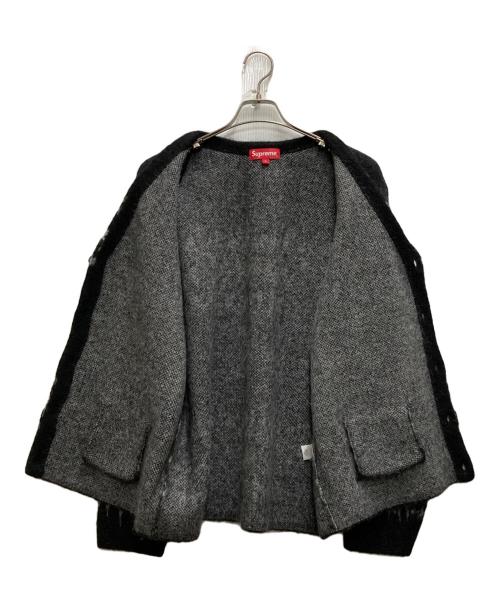SUPREME（シュプリーム）Supreme (シュプリーム) Abstract Stripe Cardigan ブラック サイズ:Lの古着・服飾アイテム