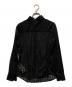 AMI Alexandre Mattiussi (アミアレクサンドルマテュッシ) シアーチェックシャツ ブラック サイズ:XS：9000円