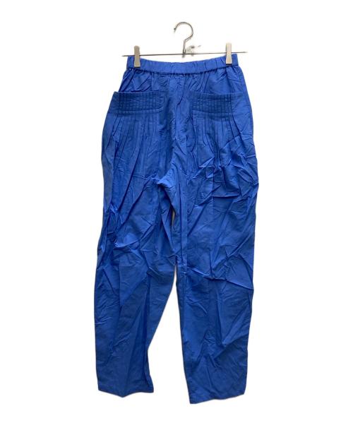 nagonstans（ナゴンスタンス）nagonstans (ナゴンスタンス) tuck pocket pants ブルー サイズ:Sの古着・服飾アイテム