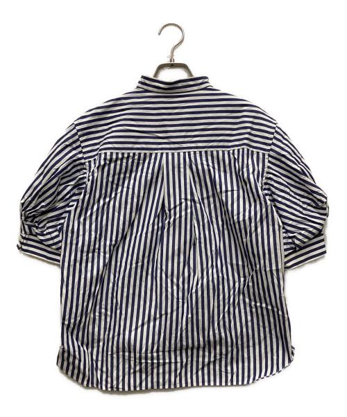 sacai（サカイ）sacai (サカイ) Cotton Poplin T-Shirt ブラック×ブルー サイズ:1の古着・服飾アイテム