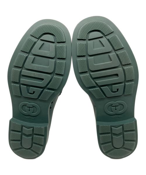 GUCCI（グッチ）GUCCI (グッチ) ラバービットローファー グリーン サイズ:7の古着・服飾アイテム