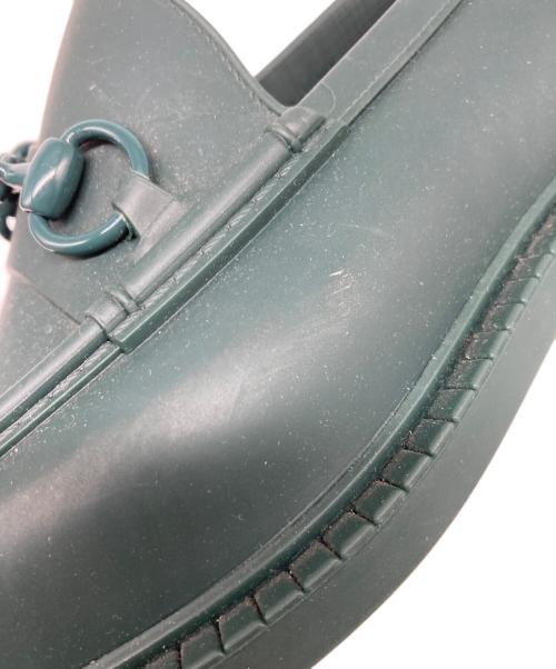 GUCCI（グッチ）GUCCI (グッチ) ラバービットローファー グリーン サイズ:7の古着・服飾アイテム