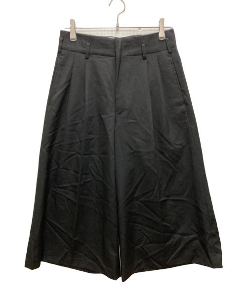 COMME des GARCONS COMME des GARCONS（コムデギャルソン コムデギャルソン）COMME des GARCONS COMME des GARCONS (コムデギャルソン コムデギャルソン) ウールギャバワイドクロップドパンツ ブラック サイズ:XSの古着・服飾アイテム