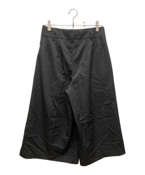 COMME des GARCONS COMME des GARCONS（コムデギャルソン コムデギャルソン）COMME des GARCONS COMME des GARCONS (コムデギャルソン コムデギャルソン) ウールギャバワイドクロップドパンツ ブラック サイズ:XSの古着・服飾アイテム