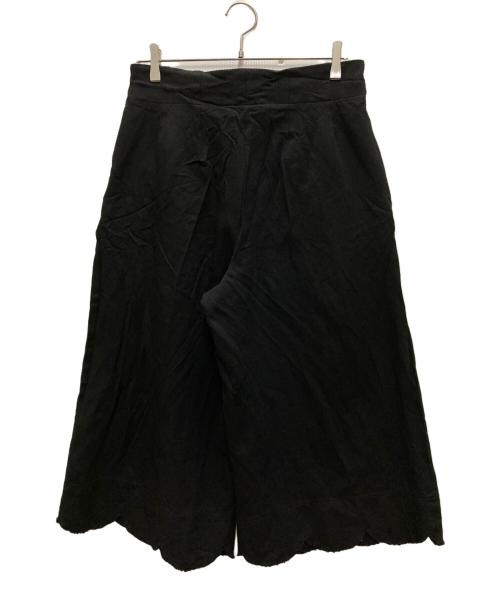 COMME des GARCONS（コムデギャルソン）COMME des GARCONS (コムデギャルソン) 製品染めワイドクロップドパンツ ブラック サイズ:Sの古着・服飾アイテム