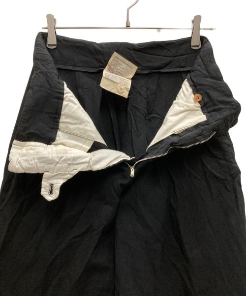 COMME des GARCONS（コムデギャルソン）COMME des GARCONS (コムデギャルソン) 製品染めワイドクロップドパンツ ブラック サイズ:Sの古着・服飾アイテム