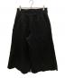 COMME des GARCONS (コムデギャルソン) 製品染めワイドクロップドパンツ ブラック サイズ:S：15000円