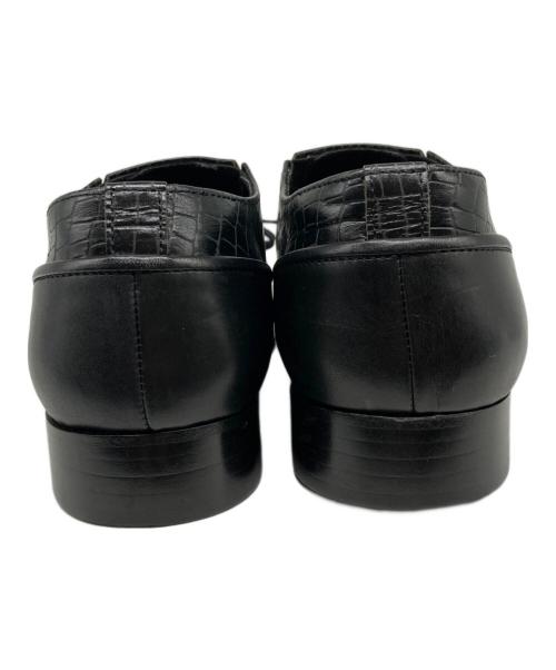 COMME des GARCONS（コムデギャルソン）COMME des GARCONS (コムデギャルソン) 切替オックスフォードシューズ ブラック サイズ:24 1/2の古着・服飾アイテム