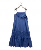 HER LIP TOハーリップトゥ）の古着「Back Ribbon Cami Long Dress」｜ブルー
