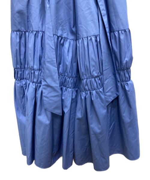HER LIP TO（ハーリップトゥ）Her lip to (ハーリップトゥ) Back Ribbon Cami Long Dress ブルー サイズ:Mの古着・服飾アイテム