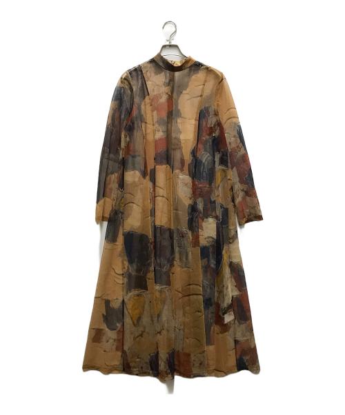 Ameri（アメリ）AMERI (アメリ) UND GYPSUM ART DRESS ブラウン サイズ:Mの古着・服飾アイテム