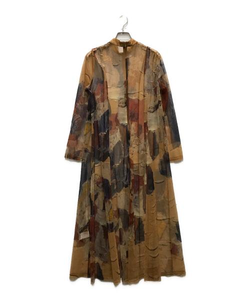 Ameri（アメリ）AMERI (アメリ) UND GYPSUM ART DRESS ブラウン サイズ:Mの古着・服飾アイテム