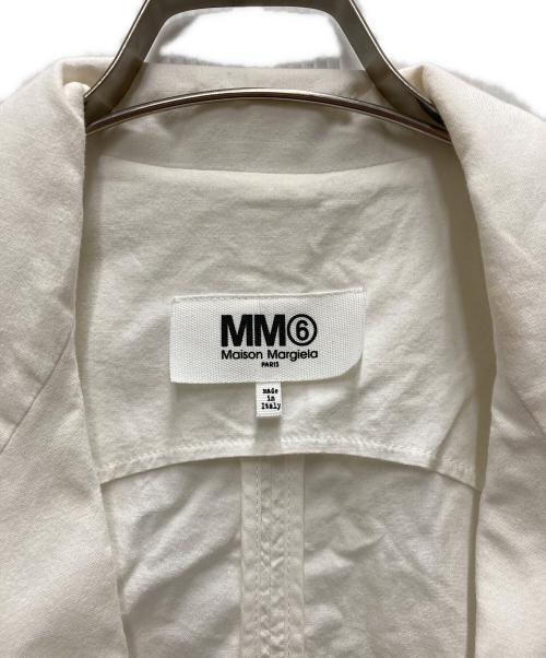 MM6 Maison Margiela（エムエムシックスメゾンマルジェラ）MM6 Maison Margiela (エムエムシックスメゾンマルジェラ) 1Bジャケット ホワイト サイズ:40の古着・服飾アイテム