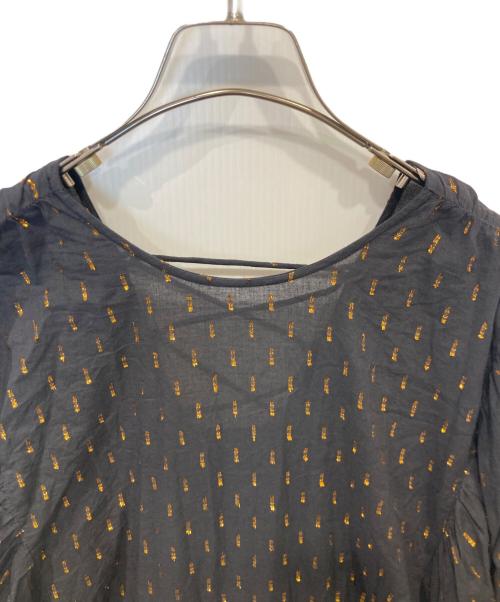 htage（テージ）htage (テージ) ラメドビーボリュームワンピース 112530371501-01 ブラック サイズ:FREEの古着・服飾アイテム