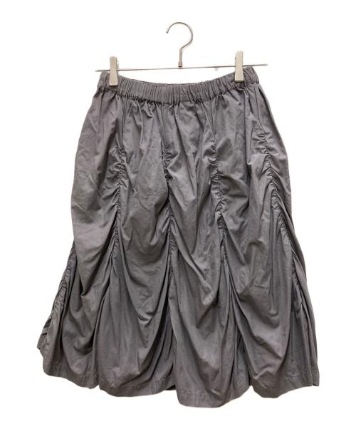 COMME des GARCONS COMME des GARCONS（コムデギャルソン コムデギャルソン）COMME des GARCONS COMME des GARCONS (コムデギャルソン コムデギャルソン) ギャザーボリュームフレアスカート グレー サイズ:XSの古着・服飾アイテム