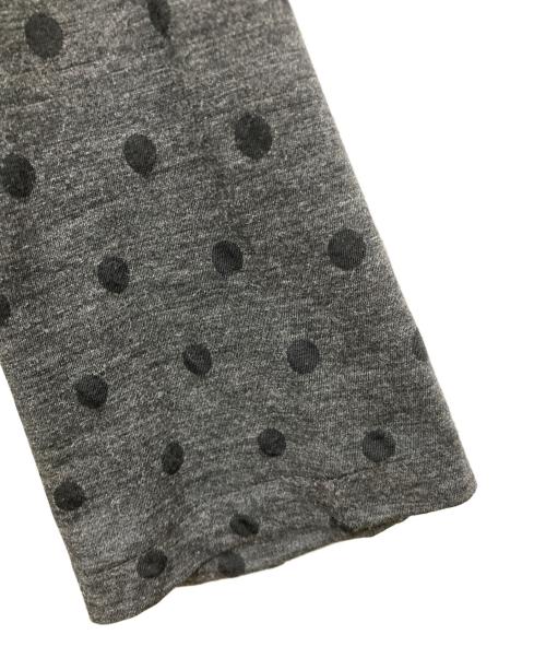 tricot COMME des GARCONS（トリココムデギャルソン）tricot COMME des GARCONS (トリココムデギャルソン) 丸襟ドットワンピース グレー サイズ:Ｍの古着・服飾アイテム