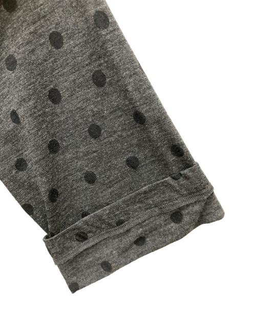 tricot COMME des GARCONS（トリココムデギャルソン）tricot COMME des GARCONS (トリココムデギャルソン) 丸襟ドットワンピース グレー サイズ:Ｍの古着・服飾アイテム
