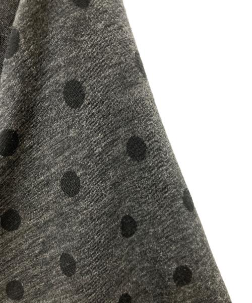 tricot COMME des GARCONS（トリココムデギャルソン）tricot COMME des GARCONS (トリココムデギャルソン) 丸襟ドットワンピース グレー サイズ:Ｍの古着・服飾アイテム