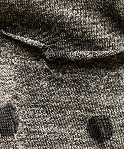 tricot COMME des GARCONS（トリココムデギャルソン）tricot COMME des GARCONS (トリココムデギャルソン) 丸襟ドットワンピース グレー サイズ:Ｍの古着・服飾アイテム