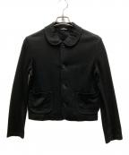 tricot COMME des GARCONSトリココムデギャルソン）の古着「丸襟ジャケット」｜ブラック