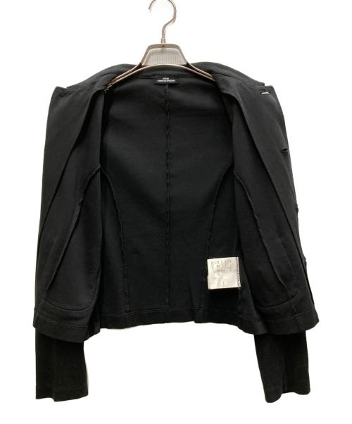 tricot COMME des GARCONS（トリココムデギャルソン）tricot COMME des GARCONS (トリココムデギャルソン) 丸襟ジャケット ブラック サイズ:ｆreeの古着・服飾アイテム