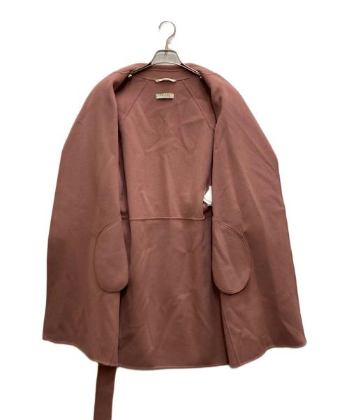 'S Max Mara（エスマックスマーラ）'S Max Mara (エスマックスマーラ) ピュアヴァージンウール ダブルフェイス コート ピンク サイズ:38の古着・服飾アイテム