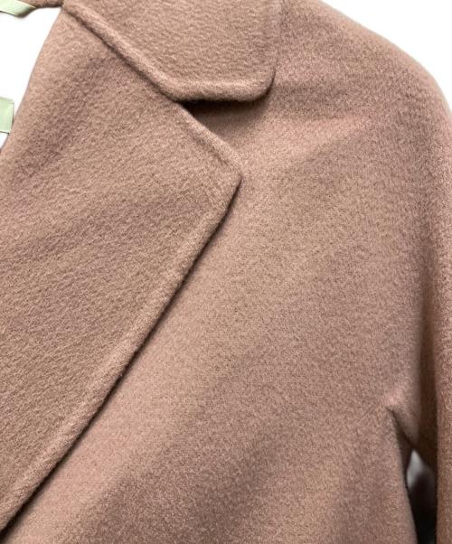 'S Max Mara（エスマックスマーラ）'S Max Mara (エスマックスマーラ) ピュアヴァージンウール ダブルフェイス コート ピンク サイズ:38の古着・服飾アイテム