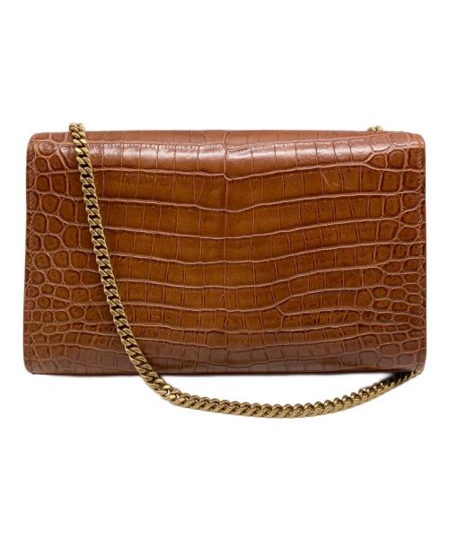 Saint Laurent Paris（サンローランパリ）Saint Laurent Paris (サンローランパリ) ケイトミディアムチェーンショルダーバッグ ブラウンの古着・服飾アイテム