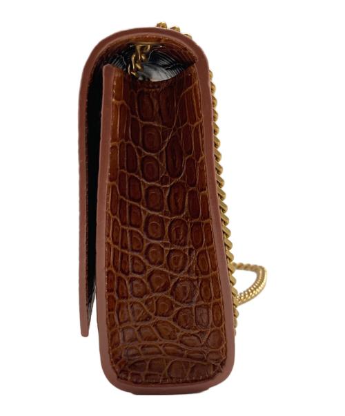 Saint Laurent Paris（サンローランパリ）Saint Laurent Paris (サンローランパリ) ケイトミディアムチェーンショルダーバッグ ブラウンの古着・服飾アイテム